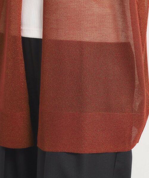 ITS'DEMO / イッツデモ カーディガン・ボレロ | 【手洗い可】ラメ着流しカーディガン | 詳細24