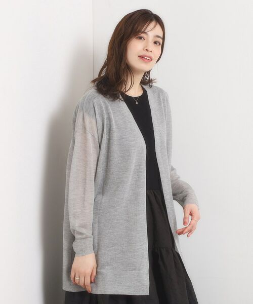 ITS'DEMO / イッツデモ カーディガン・ボレロ | 【手洗い可】ラメ着流しカーディガン | 詳細4