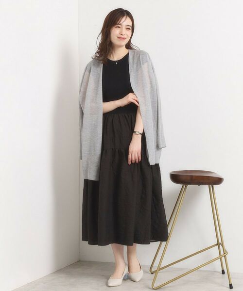 ITS'DEMO / イッツデモ カーディガン・ボレロ | 【手洗い可】ラメ着流しカーディガン | 詳細5