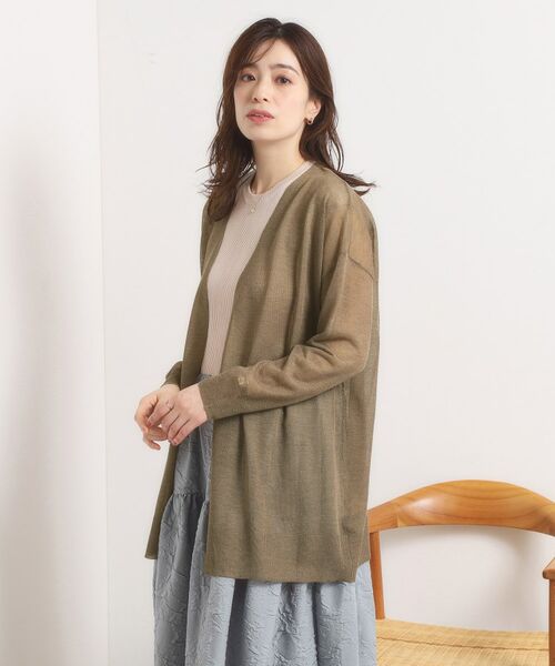 ITS'DEMO / イッツデモ カーディガン・ボレロ | 【手洗い可】ラメ着流しカーディガン | 詳細7