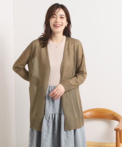 ITS'DEMO / イッツデモ カーディガン・ボレロ | 【手洗い可】ラメ着流しカーディガン | 詳細8