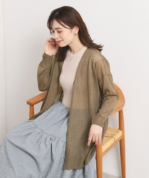 ITS'DEMO / イッツデモ カーディガン・ボレロ | 【手洗い可】ラメ着流しカーディガン | 詳細9