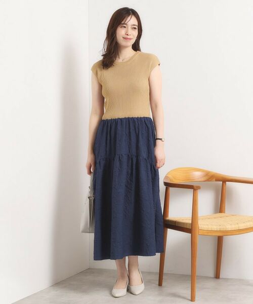 ITS'DEMO / イッツデモ ロング・マキシ丈ワンピース | 【手洗い可】ドッキングワンピース | 詳細13