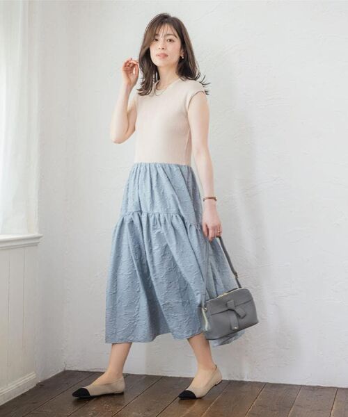 ITS'DEMO / イッツデモ ロング・マキシ丈ワンピース | 【手洗い可】ドッキングワンピース | 詳細2