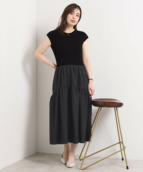 ITS'DEMO / イッツデモ ロング・マキシ丈ワンピース | 【手洗い可】ドッキングワンピース | 詳細5