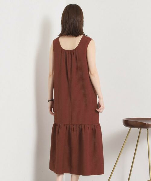 ITS'DEMO / イッツデモ ロング・マキシ丈ワンピース | 【洗濯機OK／ロングシーズン使える】ティアードVネックワンピース | 詳細15