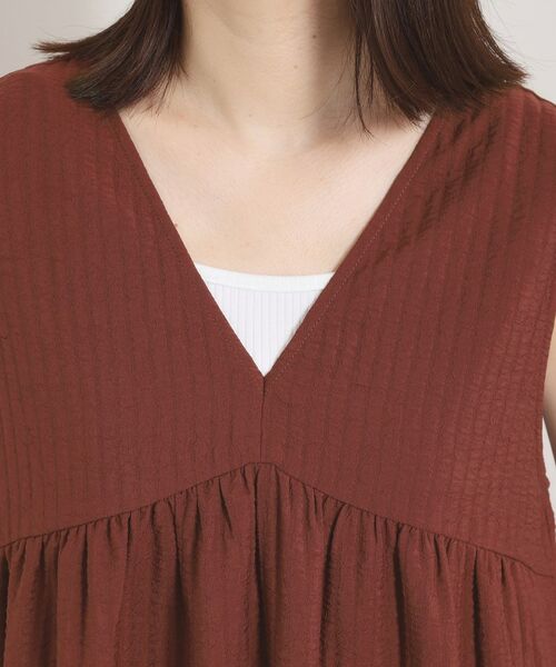 ITS'DEMO / イッツデモ ロング・マキシ丈ワンピース | 【洗濯機OK／ロングシーズン使える】ティアードVネックワンピース | 詳細16