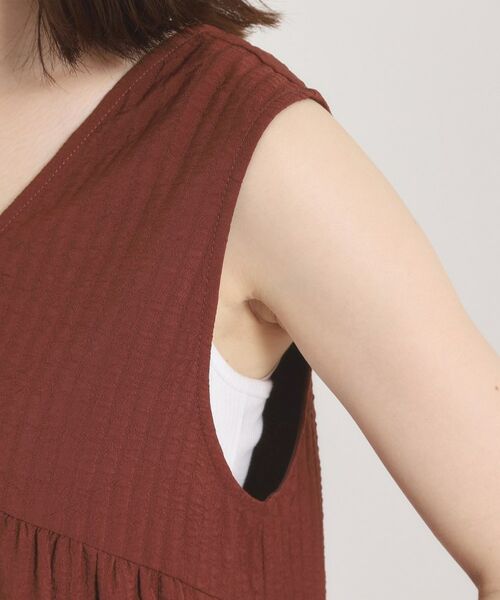 ITS'DEMO / イッツデモ ロング・マキシ丈ワンピース | 【洗濯機OK／ロングシーズン使える】ティアードVネックワンピース | 詳細17