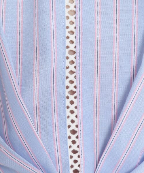 ITS'DEMO / イッツデモ シャツ・ブラウス | 【手洗い可】袖ツイストストライプブラウス | 詳細15