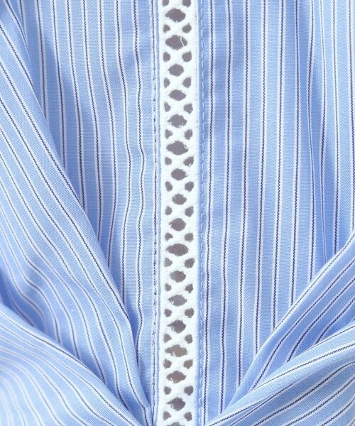 ITS'DEMO / イッツデモ シャツ・ブラウス | 【手洗い可】袖ツイストストライプブラウス | 詳細19