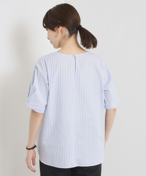 ITS'DEMO / イッツデモ シャツ・ブラウス | 【手洗い可】袖ツイストストライプブラウス | 詳細22