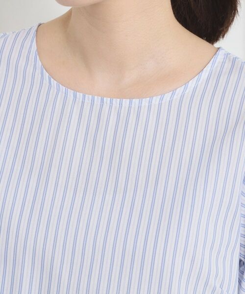 ITS'DEMO / イッツデモ シャツ・ブラウス | 【手洗い可】袖ツイストストライプブラウス | 詳細23