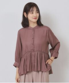 ITS'DEMO / イッツデモ シャツ・ブラウス | 【手洗い可】サテンペプラムブラウス