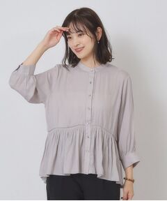 ITS'DEMO / イッツデモ シャツ・ブラウス | 【手洗い可】サテンペプラムブラウス