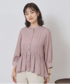 ITS'DEMO / イッツデモ シャツ・ブラウス | 【手洗い可】サテンペプラムブラウス