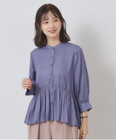 ITS'DEMO / イッツデモ シャツ・ブラウス | 【手洗い可】サテンペプラムブラウス