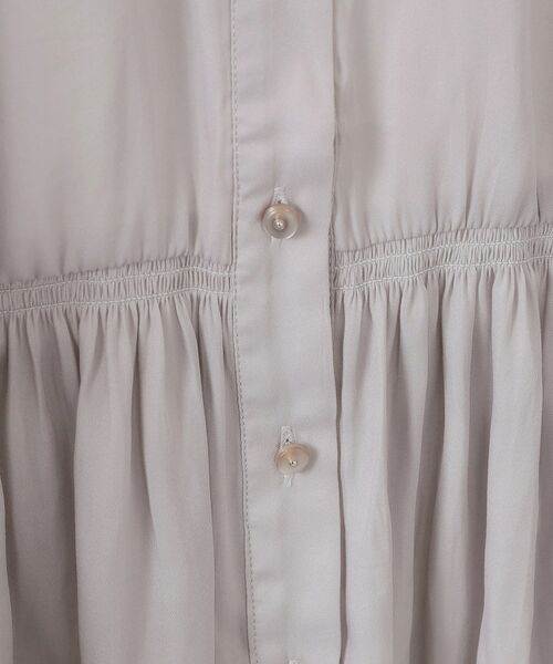 ITS'DEMO / イッツデモ シャツ・ブラウス | 【手洗い可】サテンペプラムブラウス | 詳細10