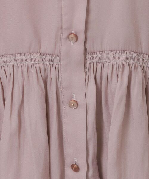 ITS'DEMO / イッツデモ シャツ・ブラウス | 【手洗い可】サテンペプラムブラウス | 詳細14