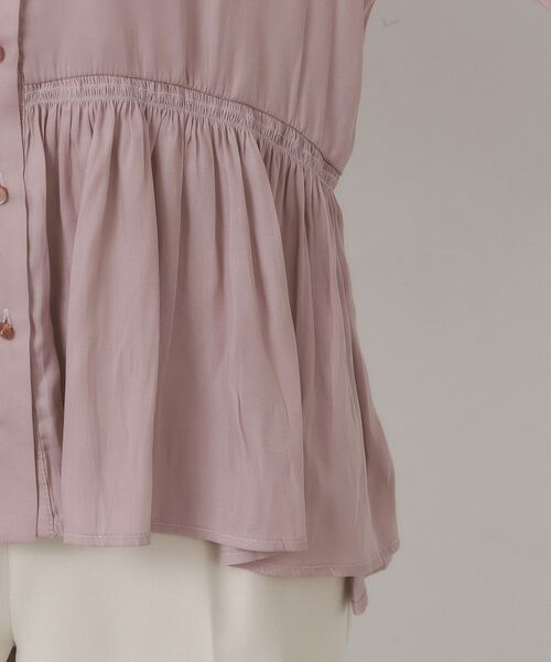 ITS'DEMO / イッツデモ シャツ・ブラウス | 【手洗い可】サテンペプラムブラウス | 詳細25