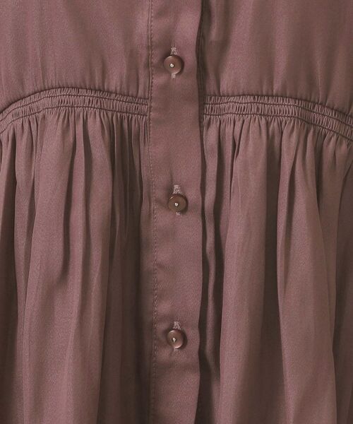 ITS'DEMO / イッツデモ シャツ・ブラウス | 【手洗い可】サテンペプラムブラウス | 詳細6