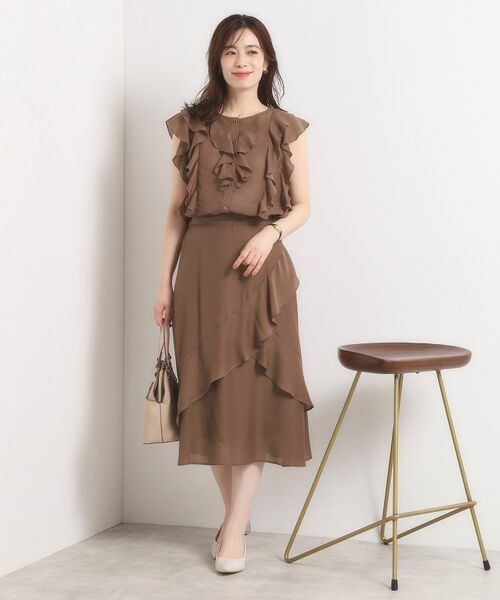 ITS'DEMO / イッツデモ シャツ・ブラウス | 【手洗い可／セットアップ可】シアーフリルブラウス | 詳細13