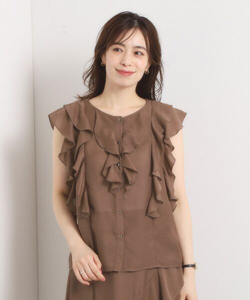ITS'DEMO / イッツデモ シャツ・ブラウス | 【手洗い可／セットアップ可】シアーフリルブラウス | 詳細15
