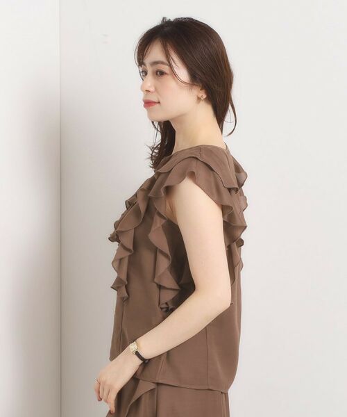 ITS'DEMO / イッツデモ シャツ・ブラウス | 【手洗い可／セットアップ可】シアーフリルブラウス | 詳細16