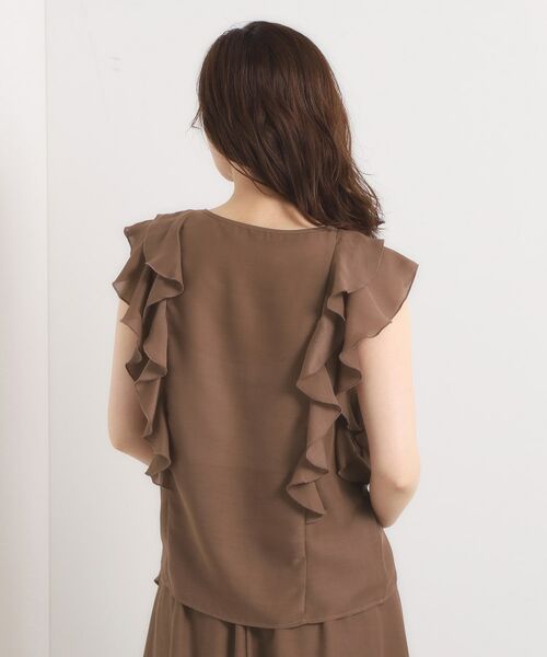 ITS'DEMO / イッツデモ シャツ・ブラウス | 【手洗い可／セットアップ可】シアーフリルブラウス | 詳細17