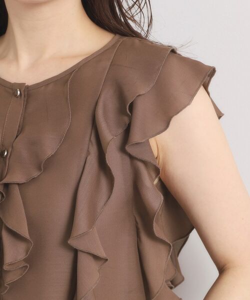 ITS'DEMO / イッツデモ シャツ・ブラウス | 【手洗い可／セットアップ可】シアーフリルブラウス | 詳細19