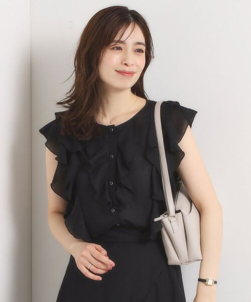 ITS'DEMO / イッツデモ シャツ・ブラウス | 【手洗い可／セットアップ可】シアーフリルブラウス | 詳細3