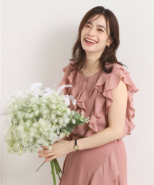 ITS'DEMO / イッツデモ シャツ・ブラウス | 【手洗い可／セットアップ可】シアーフリルブラウス | 詳細8