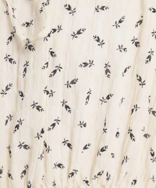 ITS'DEMO / イッツデモ シャツ・ブラウス | 【手洗い可】花柄シャーリング前開きブラウス | 詳細10