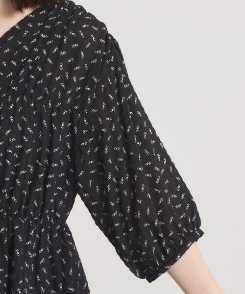 ITS'DEMO / イッツデモ シャツ・ブラウス | 【手洗い可】花柄シャーリング前開きブラウス | 詳細19