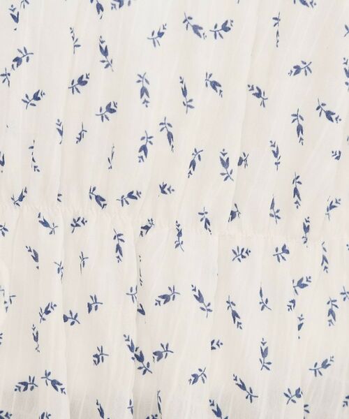 ITS'DEMO / イッツデモ シャツ・ブラウス | 【手洗い可】花柄シャーリング前開きブラウス | 詳細6