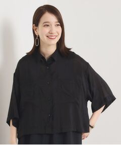 ITS'DEMO / イッツデモ シャツ・ブラウス | 【手洗い可】シアー短丈シャツ
