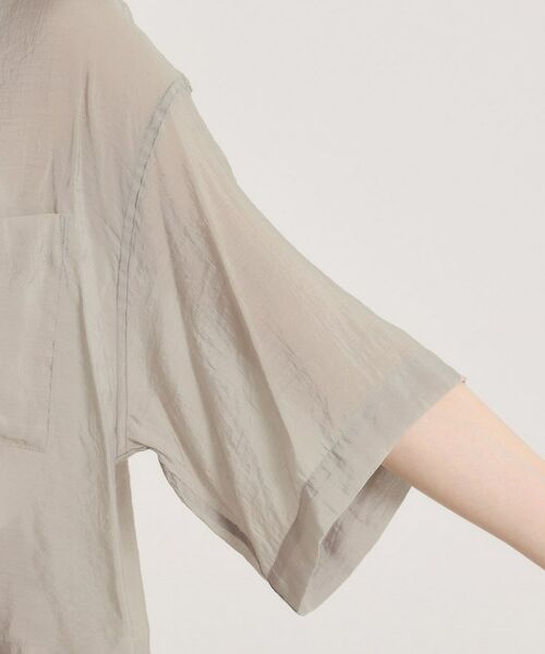 ITS'DEMO / イッツデモ シャツ・ブラウス | 【手洗い可】シアー短丈シャツ | 詳細17
