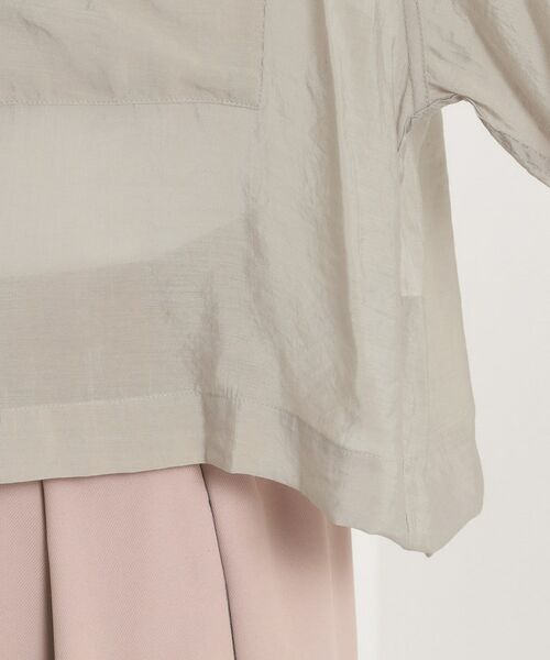 ITS'DEMO / イッツデモ シャツ・ブラウス | 【手洗い可】シアー短丈シャツ | 詳細18