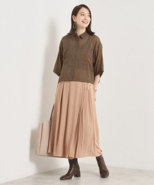 ITS'DEMO / イッツデモ シャツ・ブラウス | 【手洗い可】シアー短丈シャツ | 詳細7