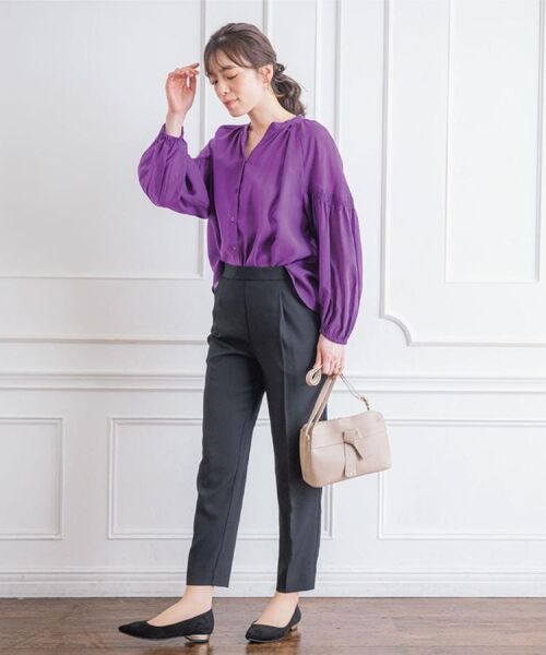 ITS'DEMO / イッツデモ シャツ・ブラウス | 【手洗い可】シアーボリューム袖ブラウス | 詳細1