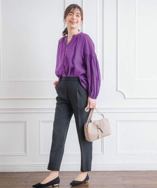 ITS'DEMO / イッツデモ シャツ・ブラウス | 【手洗い可】シアーボリューム袖ブラウス | 詳細2