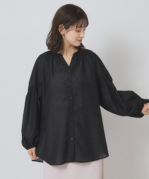 ITS'DEMO / イッツデモ シャツ・ブラウス | 【手洗い可】シアーボリューム袖ブラウス | 詳細3