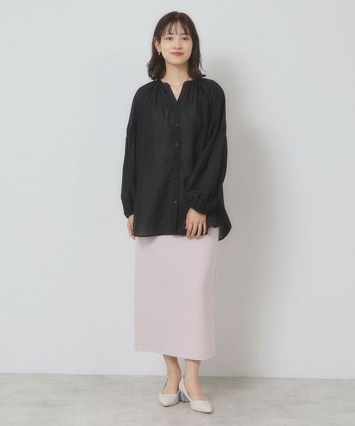 ITS'DEMO / イッツデモ シャツ・ブラウス | 【手洗い可】シアーボリューム袖ブラウス | 詳細4