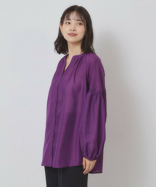 ITS'DEMO / イッツデモ シャツ・ブラウス | 【手洗い可】シアーボリューム袖ブラウス | 詳細7