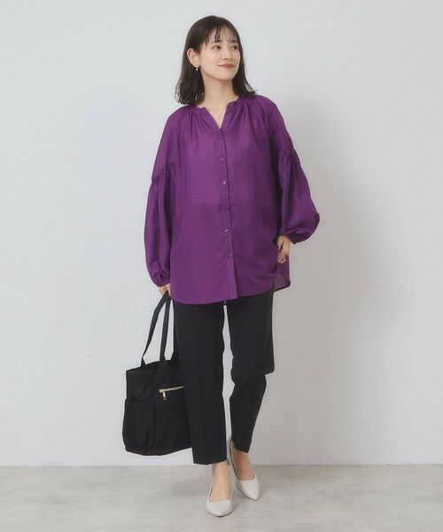 ITS'DEMO / イッツデモ シャツ・ブラウス | 【手洗い可】シアーボリューム袖ブラウス | 詳細9