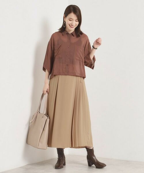 ITS'DEMO / イッツデモ ショート・ハーフ・半端丈パンツ | 【手洗い可／ウエストゴム】サイドプリーツパンツ | 詳細10