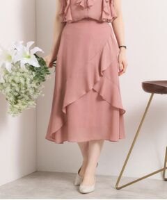 ITS'DEMO / イッツデモ スカート | 【手洗い可／セットアップ可】シアーフリルスカート