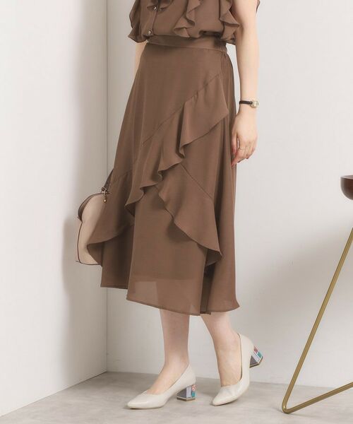 ITS'DEMO / イッツデモ スカート | 【手洗い可／セットアップ可】シアーフリルスカート | 詳細11