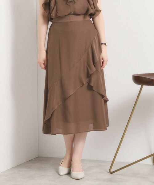 ITS'DEMO / イッツデモ スカート | 【手洗い可／セットアップ可】シアーフリルスカート | 詳細15