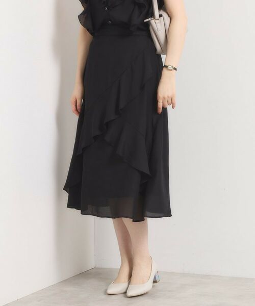ITS'DEMO / イッツデモ スカート | 【手洗い可／セットアップ可】シアーフリルスカート | 詳細3