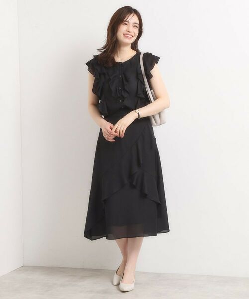 ITS'DEMO / イッツデモ スカート | 【手洗い可／セットアップ可】シアーフリルスカート | 詳細4